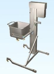 Lifting and tipping device - mobile